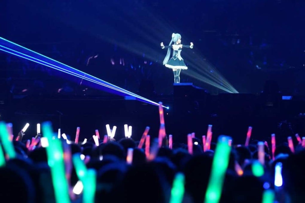 Chinese millennials have no qualms about paying as much as 1,480 yuan for a ticket to the Bilibili World in Shanghai, to sing and dance along with Japanese anime vocaloids and 3D hologram idols last week. Photo: SCMP handout