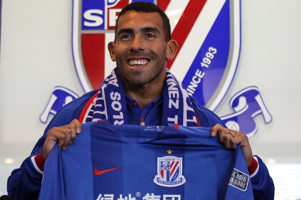 Carlos Tevez signed for Shanghai Shenhua this season. Photo: AFP