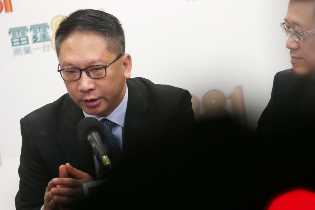 Secretary for Justice Rimsky Yuen Kwok-keung spoke on Commercial Radio on Wednesday. Photo: David Wong