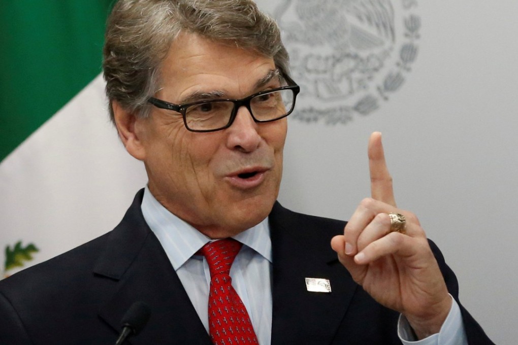 US energy secretary Rick Perry. Photo: Reuters