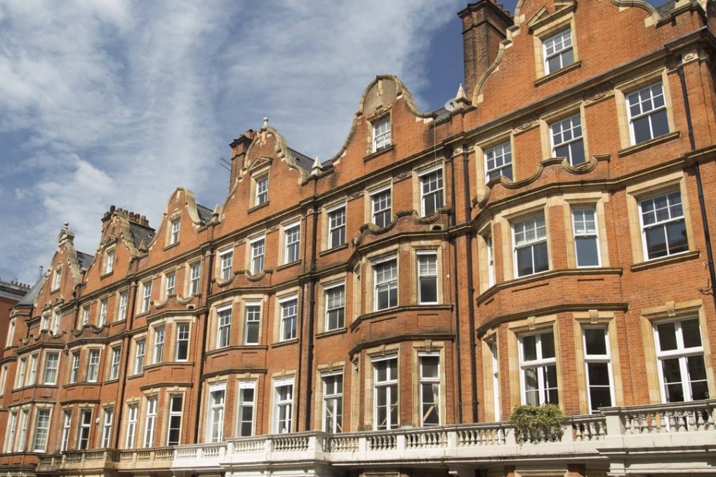 A row of red brick apartments in Mayfair – a prime target for Asian buyers. Photo: Getty Images/iStockphoto