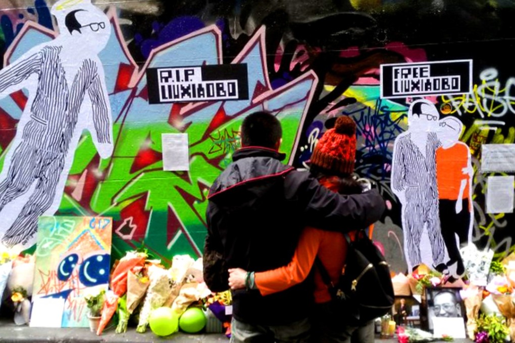 Badiucao's street art displayed in Melbourne, Australia. Photo: Handout
