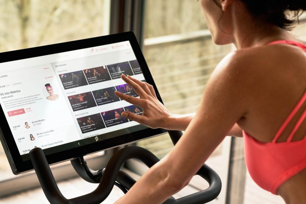 The peloton spin bike attaches to a sweat-resistant tablet which merges gym-quality equipment with expert instruction, metrics and classes.