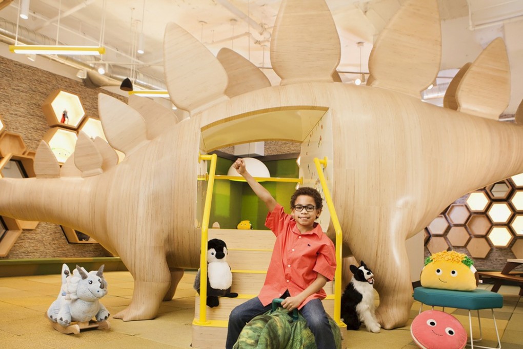 The dinosaur at 21 West End in New York. Photo: 21 West End