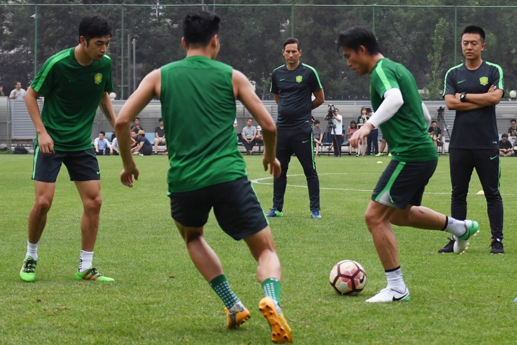 Beijing Guoan players train. FIFPro has called for better protection for the rights of players in China. Photo: Xinhua