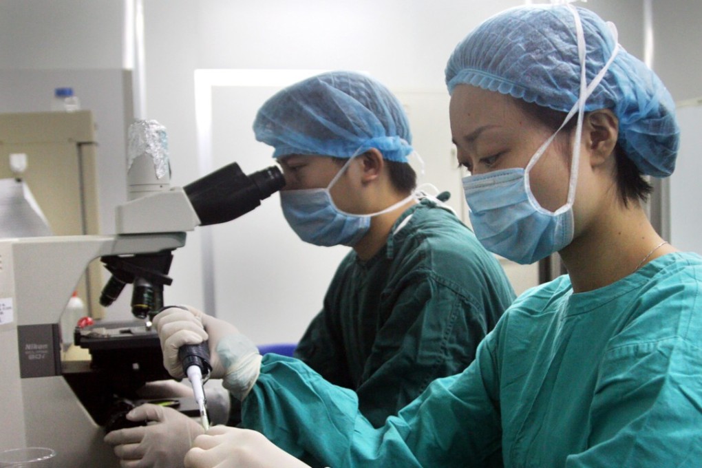 A file picture of staff at an officially authorised sperm bank in China. Photo: SCMP Pictures