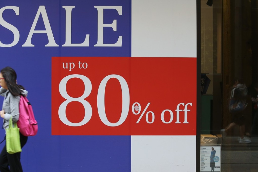 Sluggish consumption in Hong Kong has dampened overall economic growth. Photo: K. Y. Cheng