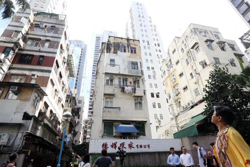 The redevelopment project will affect 110 households and 13 ground-floor shops. Photo: Dickson Lee