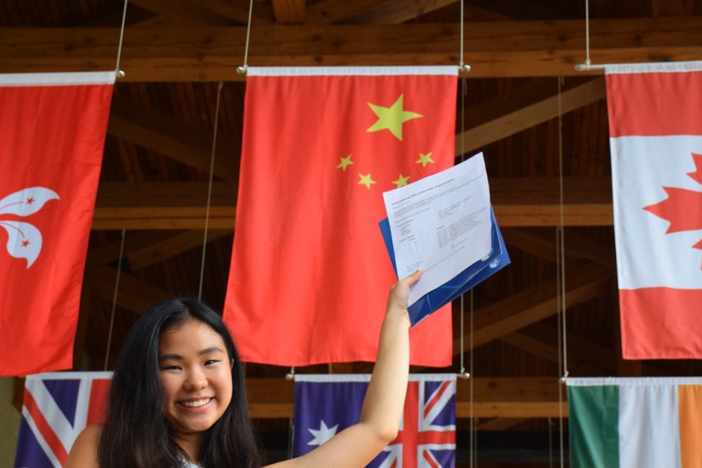 Nicole Hon from the Canadian International School of Hong kong achieved top scores and she is considering studying medicine at the University of Hong Kong or the University of Tornoto in Canada. Photo: CDNIS
