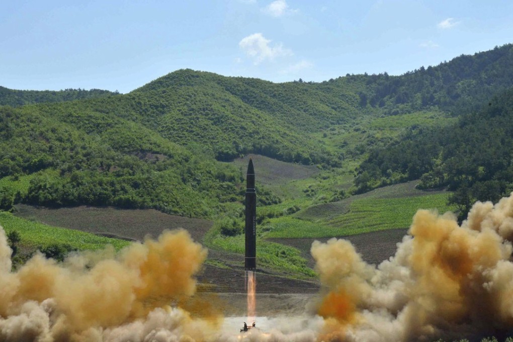 A file picture of North Korea’s launch of what it claimed to be an intercontinental ballistic missile earlier this month. Photo: Associated Press