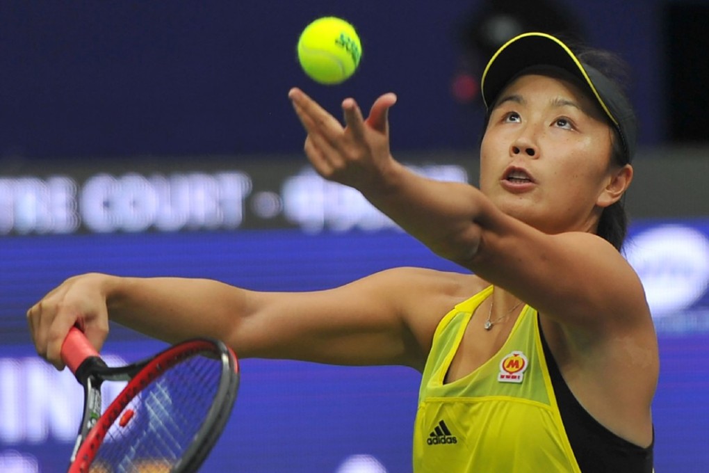 Peng Shuai of China is on the brink of entering the WTA top 20 after her second singles title. Photo: AFP