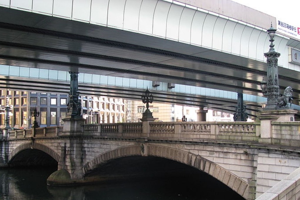 This famous bridge in Tokyo is overwhelmed by a four-lane motorway that runs directly overhead. Photo: Wikipedia