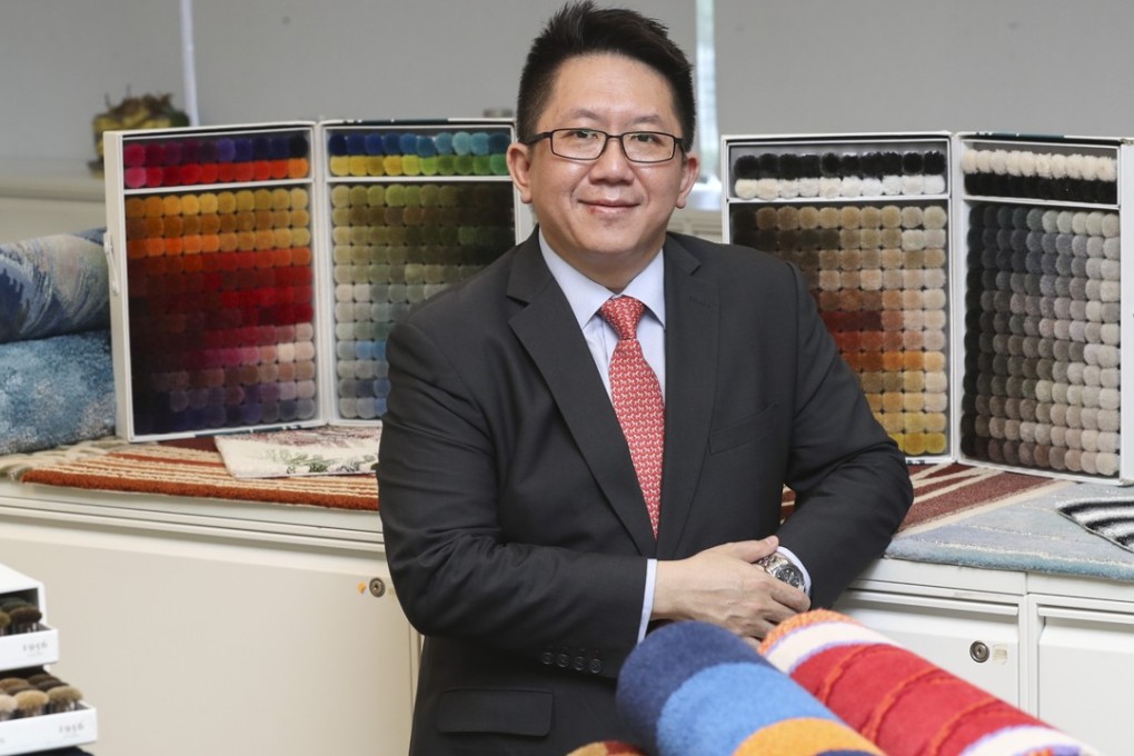 Stephen Wong Jor-yang, Asia Pacific managing director for Tai Ping Carpets, believes online shopping its products won’t replace shops anytime soon. Photo: Edward Wong