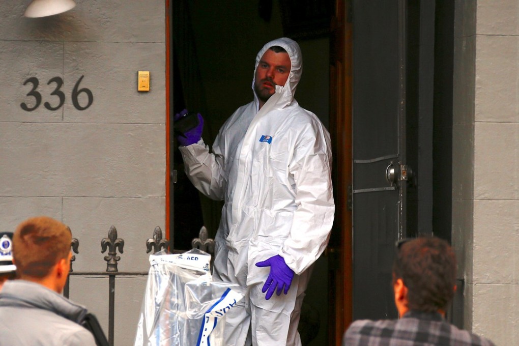 Police raided five homes Saturday and removed a domestic grinder and a mincer used to make sausage. Photo: Reuters