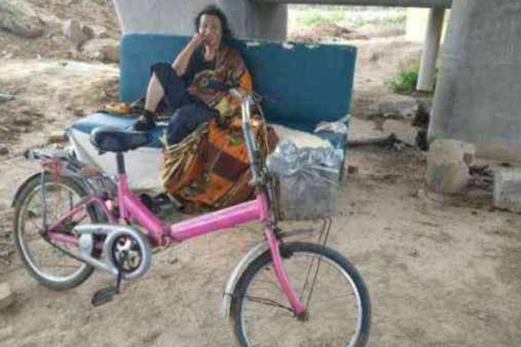 The man named Zhu spent a week cycling across China as part of mission to taste Henan’s stewed noodles. Photo: Handout