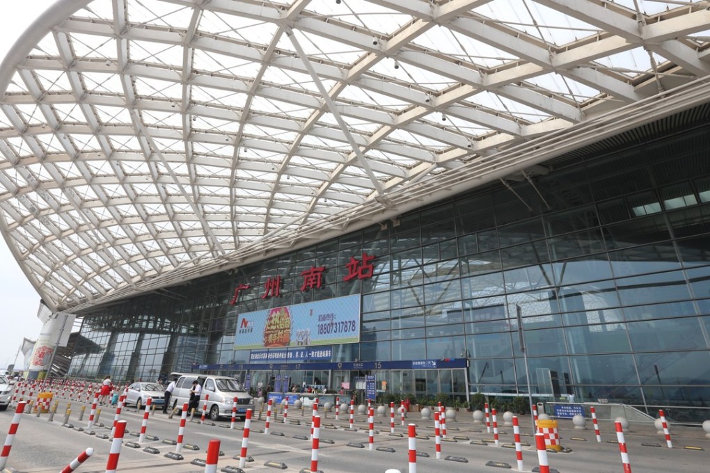 The Guangzhou South Railway Station, the future terminus of the Guangzhou-Shenzhen-Hong Kong express rail link. Photo: Dickson Lee