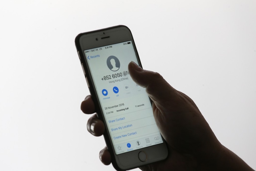 In the first six months of this year, phone scammers posing as mainland officials cheated 293 victims out of HK$109.6 million. Photo: Dickson Lee