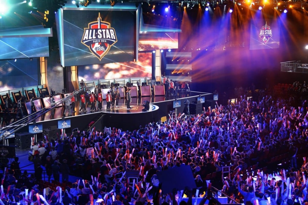 A file picture of crowds watching a League of Legends tournament in Paris, France. Photo: AFP
