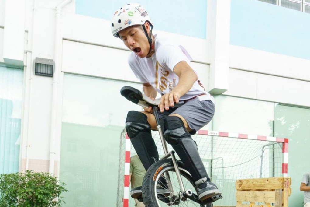 Unicyclists competed in a range of events, including ‘trials’ which featured obstacles courses, over the course of APUC. Photos: Handouts