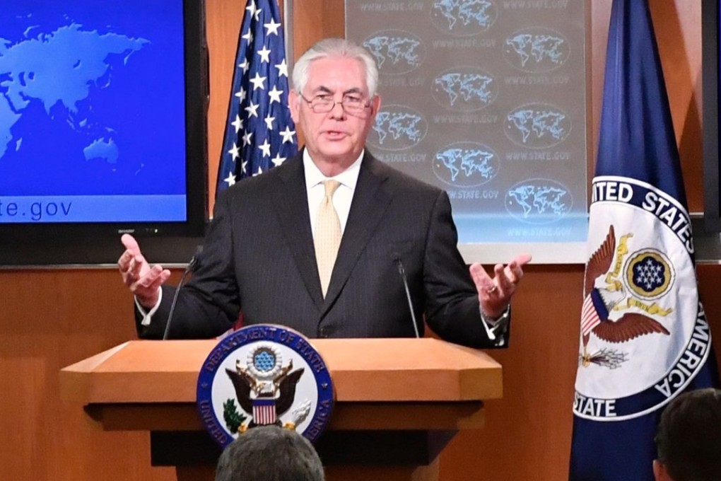US Secretary of State Rex Tillerson says relations between the United States and China have reached a pivot point. Photo: EPA