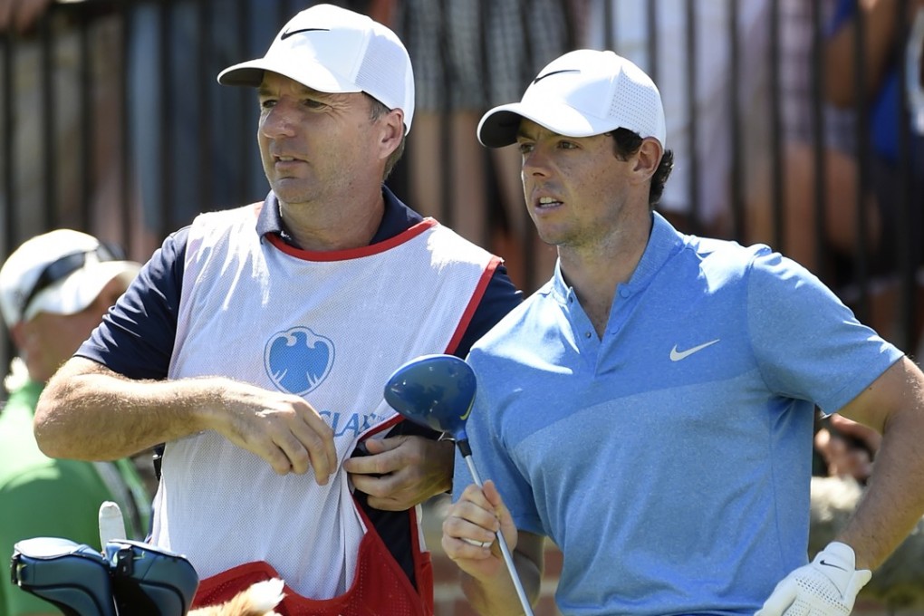 Rory McIlroy and his former caddy, J.P Fitzgerald, worked together for nine years. McIlroy will have his friend on the bag for the foreseeable future. Photo: AP
