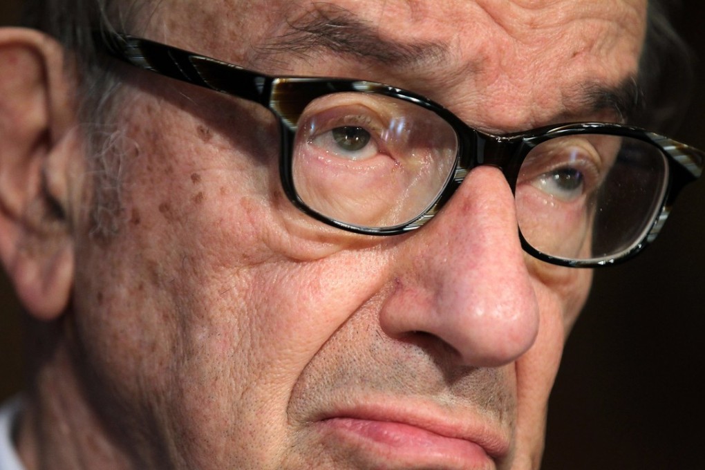 Former Federal Reserve Board Chairman Alan Greenspan testifies during a hearing before the Responsibility and Economic Growth Subcommittee of the Senate Finance Committee September 13, 2011 on Capitol Hill in Washington. Photo: Getty Images