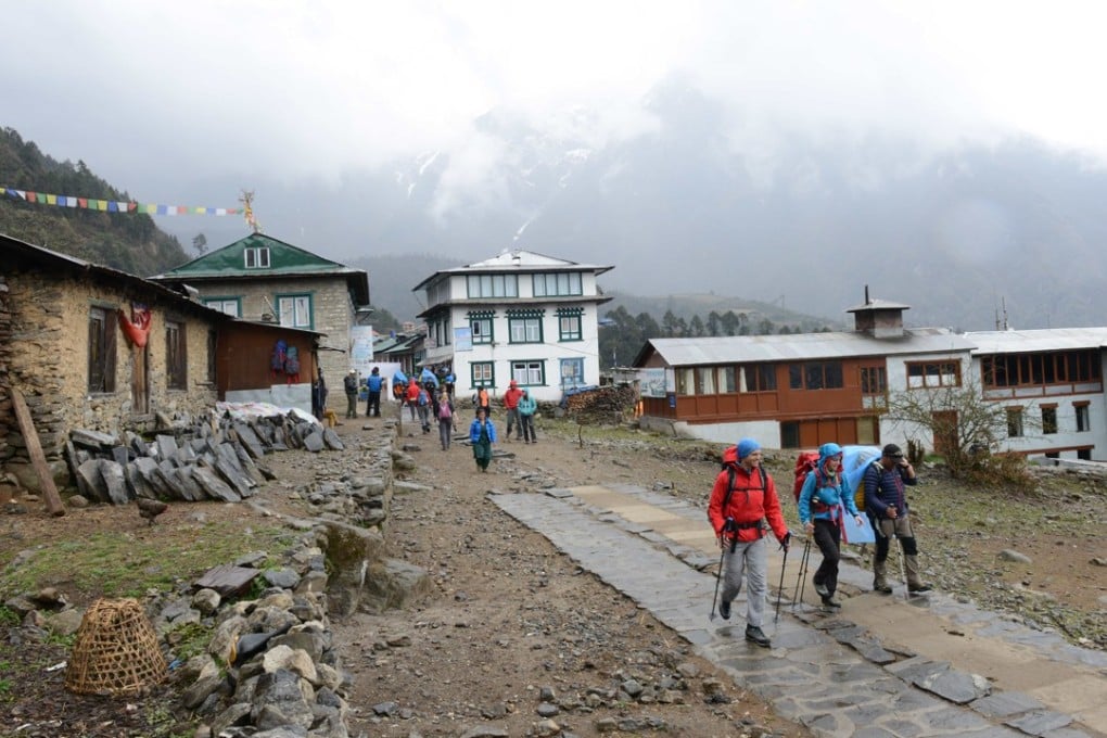 The Himalayan town of Lukla, in Nepal. From Lukla, it’s a 10- to 14-day trek to Mount Everest base camp. Picture: AFP