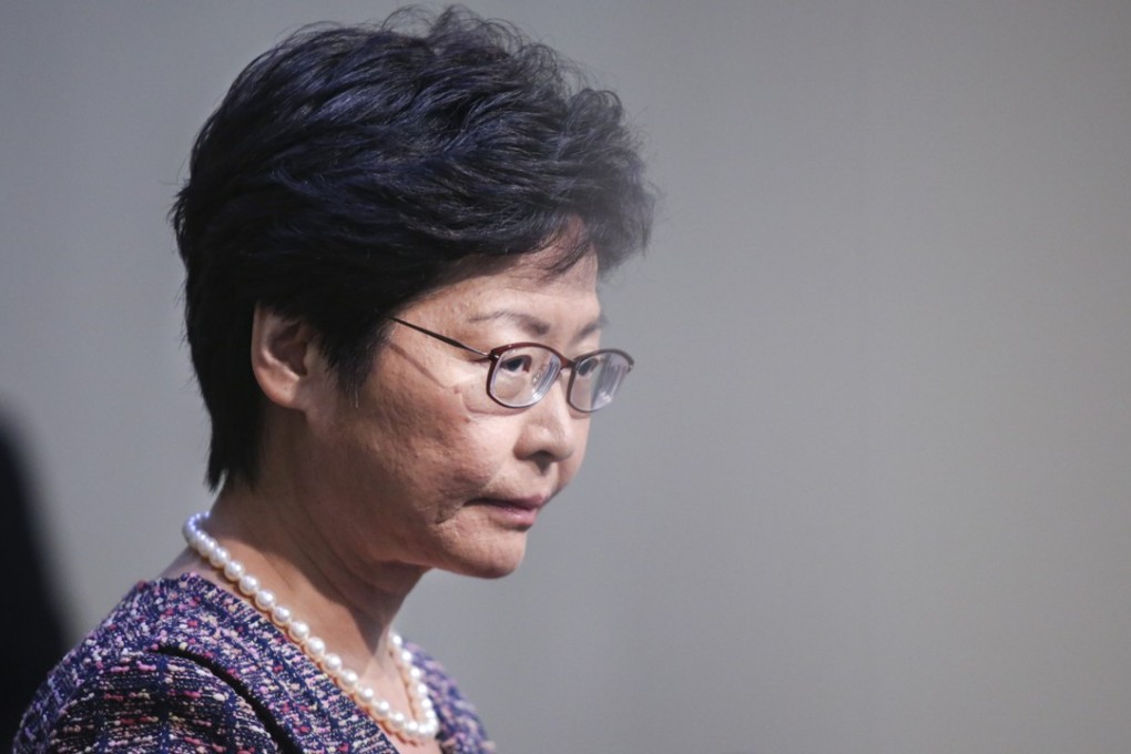 Hong Kong Chief Executive Carrie Lam Cheng Yuet-ngor meets the press at the Central Government Offices in Tamar on August 2, 2017. Photo: Sam Tsang