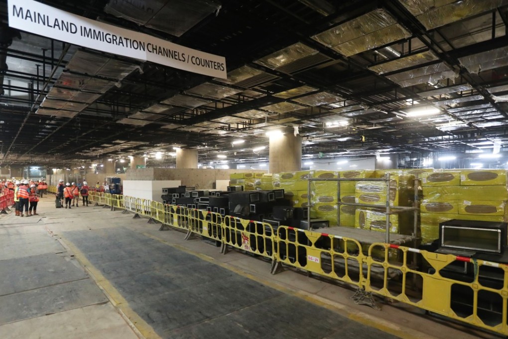 Pan-democrats boycotted a tour of the West Kowloon terminus on Wednesday. Photo: Pool