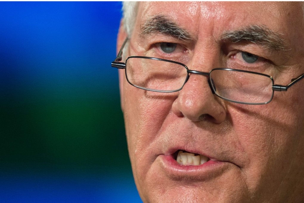 US Secretary of State Rex Tillerson pictured on Tuesday at a State Department briefing in Washington. Photo: AFP