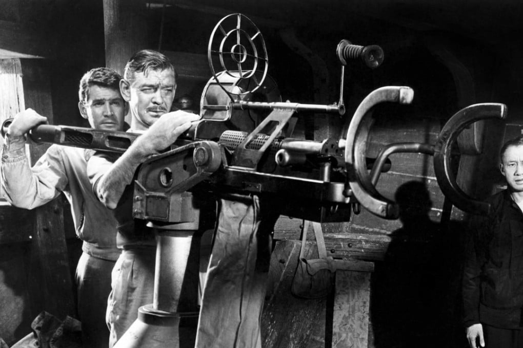 The “King of Hollywood”, Clark Gable (centre), in 1955 film Soldier of Fortune, which featured outstanding location footage of Central, Wan Chai, Aberdeen Harbour and Tsim Sha Tsui. Photo: Alamy