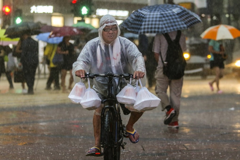 Hong Kong has been hit with wet weather for the past two days. Photo: Sam Tsang