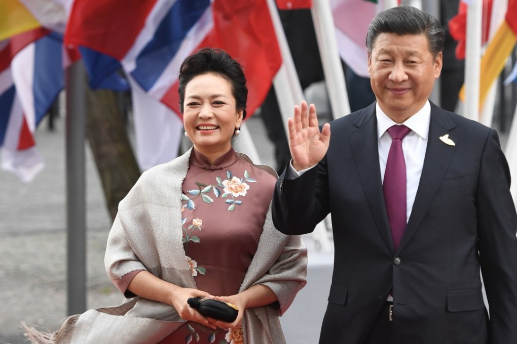 China’s President Xi Jinping and wife Peng Liyuan arrive for a concert marking the G20 Summit in Hamburg, Germany. Photo: AFP