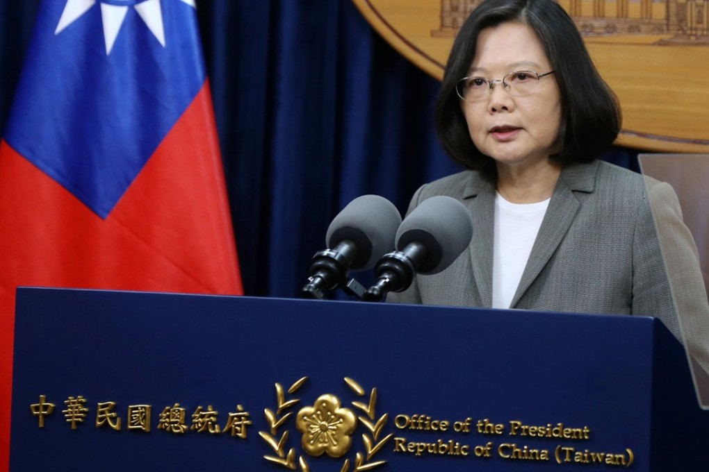 Taiwanese President Tsai Ing-wen addresses a news conference in Taipei in June. Photo: EPA/Taiwan Presidential Office handout
