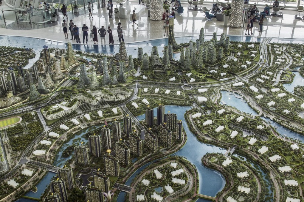 A model of the Forest City development. Photo: Bloomberg