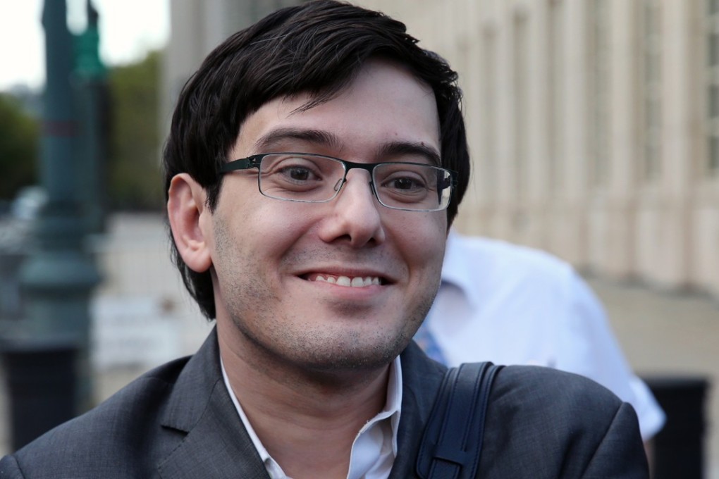 Martin Shkreli, former chief executive officer of Turing Pharmaceuticals AG, exits federal court in the Brooklyn borough of New York City. He was convicted of securities fraud on Friday, August 4, 2017. Photo: Bloomberg