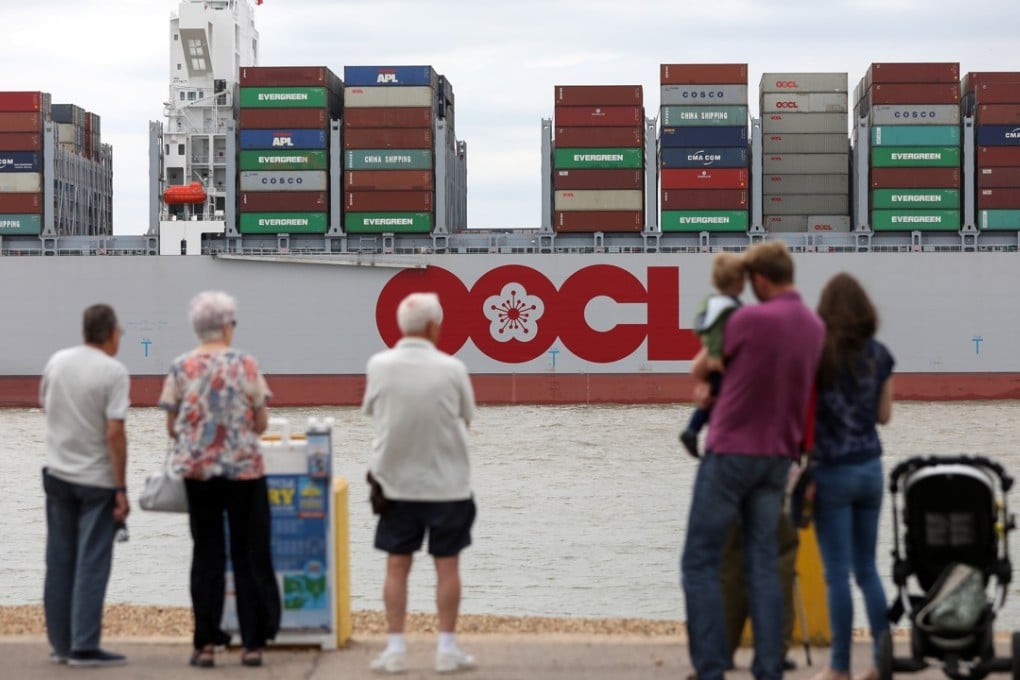 OOIL returned to profit in the first half of 2017 as the shipping industry improves. Orient Overseas Container Line is wholly-owned by OOIL. Photo: Bloomberg