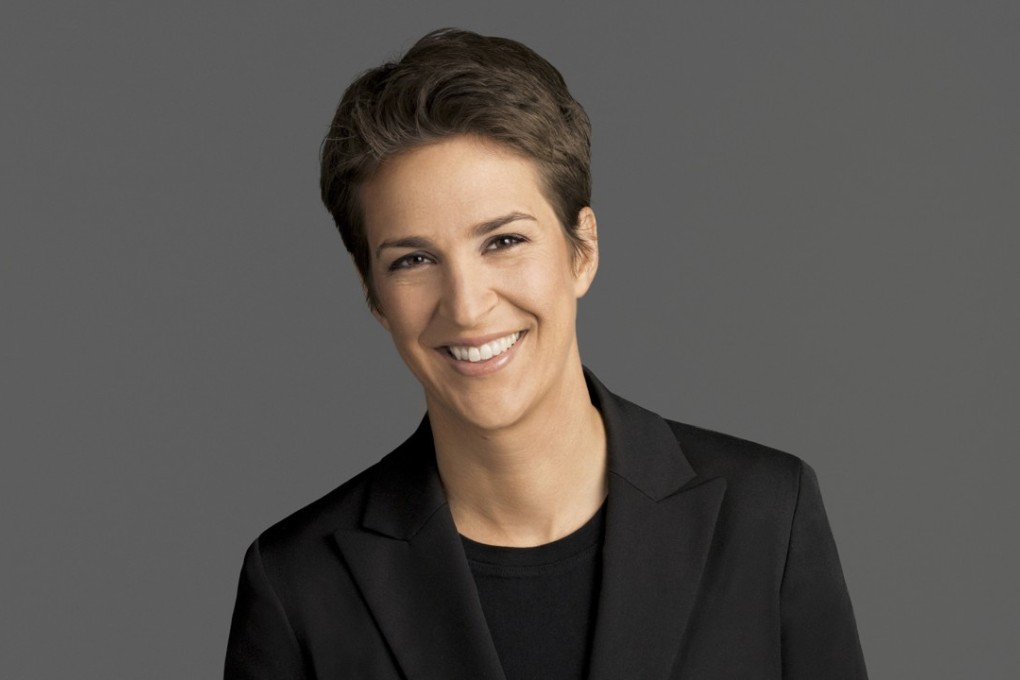 Rachel Maddow, host of "The Rachel Maddow Show," on MSNBC, which is now the top rated US prime time news host on the liberal-leaning and anti-Donald Trump network. Photo: MSNBC via AP