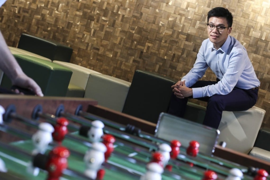 Chief executive officer of Tang’s Living Group, Stan Tang, at The Wave development in Kwun Tong. Photo: NoraTam