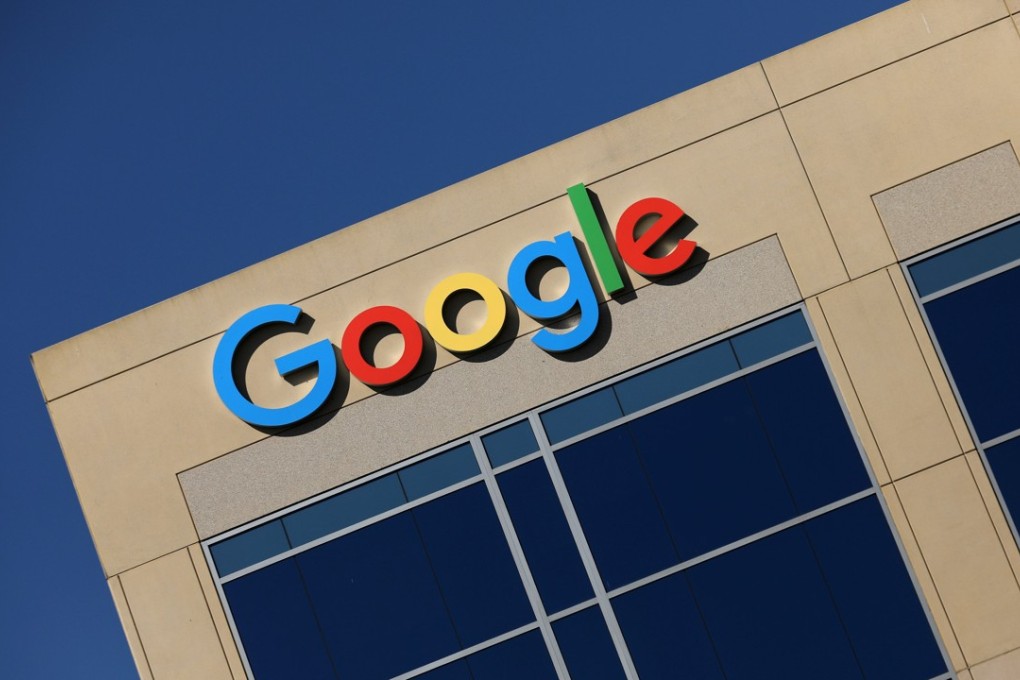 The Google logo is pictured atop an office building in Irvine, California. Photo: Reuters