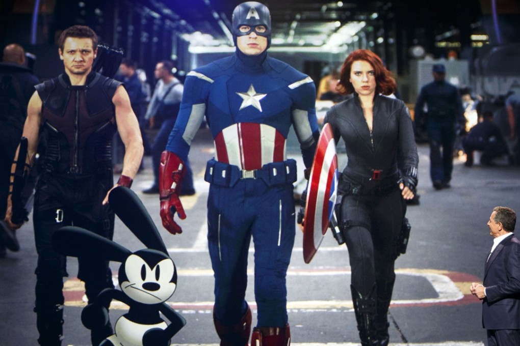 Bob Iger, Walt Disney CEO, on stage at the Disney expo in Anaheim, California, in July. Photo: Bloomberg