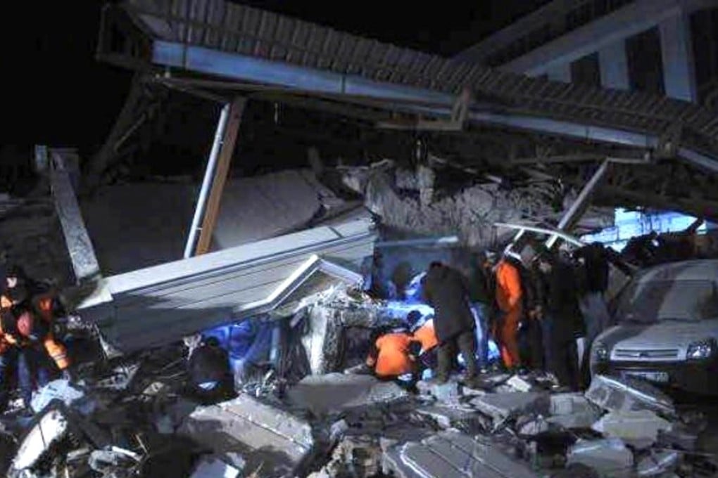 The earthquake struck Jiuzhaigou county in Sichuan at about 9.19pm. Photo: Handout