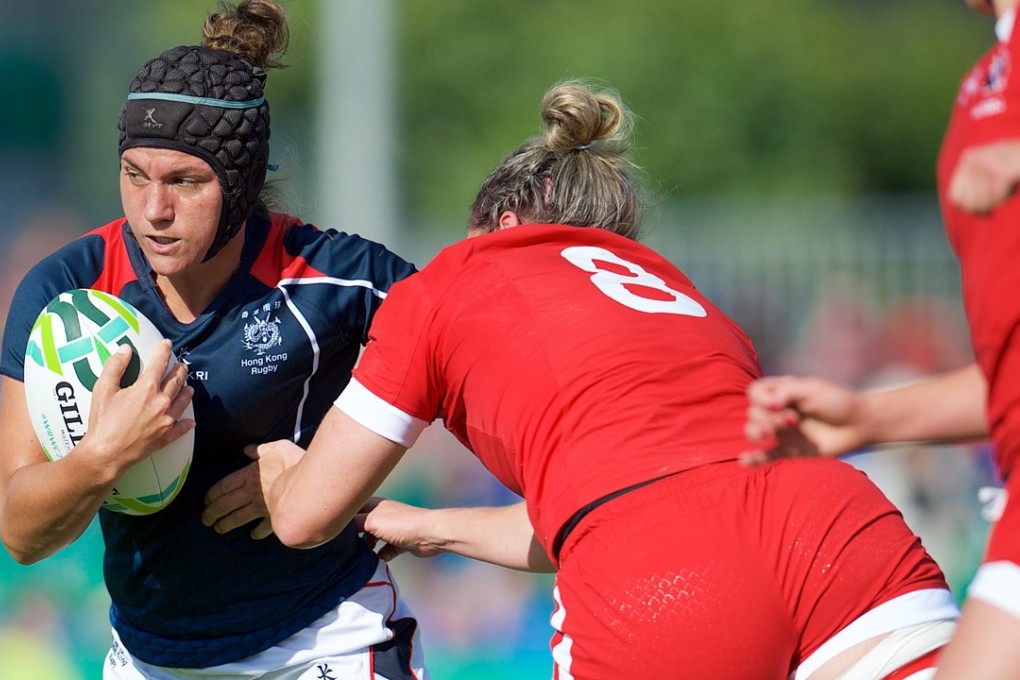 Amelie Seure in action for Hong Kong against Canada. Photo: Ian Muir
