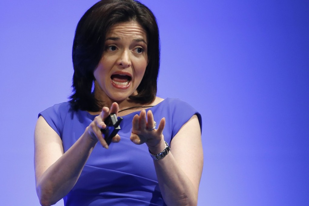 Facebook Chief Operating Officer Sheryl Sandberg speaking during Global Women Leadership Summit in Tokyo. Photo: AP Photo/Shizuo Kambayashi