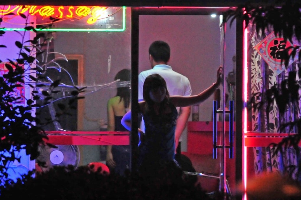 Businesses that hinted sexual services were on offer were available on the mapping service. Photo: AFP