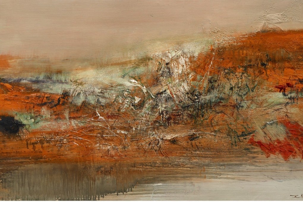 1.5.70, by Zao Wou-Ki, will be auctioned by China Guardian in Hong Kong in October. Picture: courtesy of China Guardian (HK) Auctions