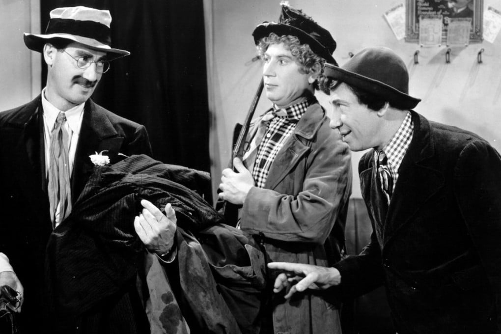 The Marx Brothers in A Night at the Opera (1935).
