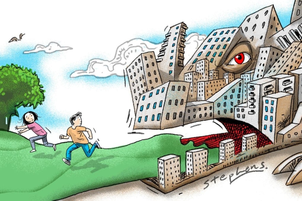 Hyper-density combined with large areas of natural wilderness is Hong Kong’s competitive advantage over other cities like New York, London, Beijing and Shanghai. If we fail to recognise this, we risk squandering both. Illustration: Craig Stephens