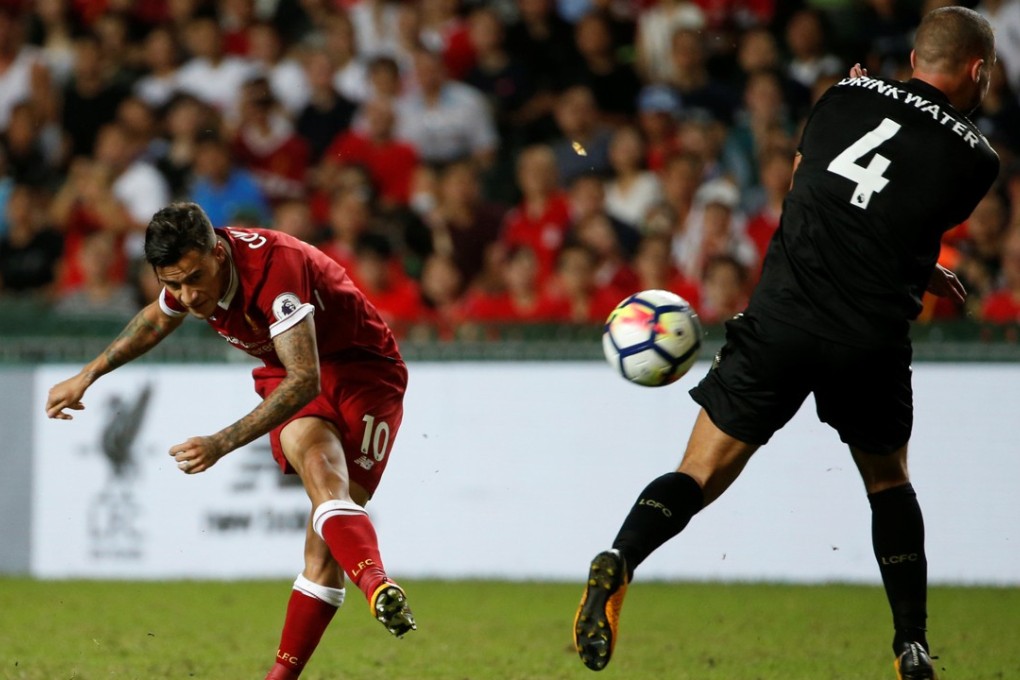 Liverpool’s Philippe Coutinho in action against Leicester City in the recent Premier League Asia Trophy tournament in Hong Kong. Photo: Reuters