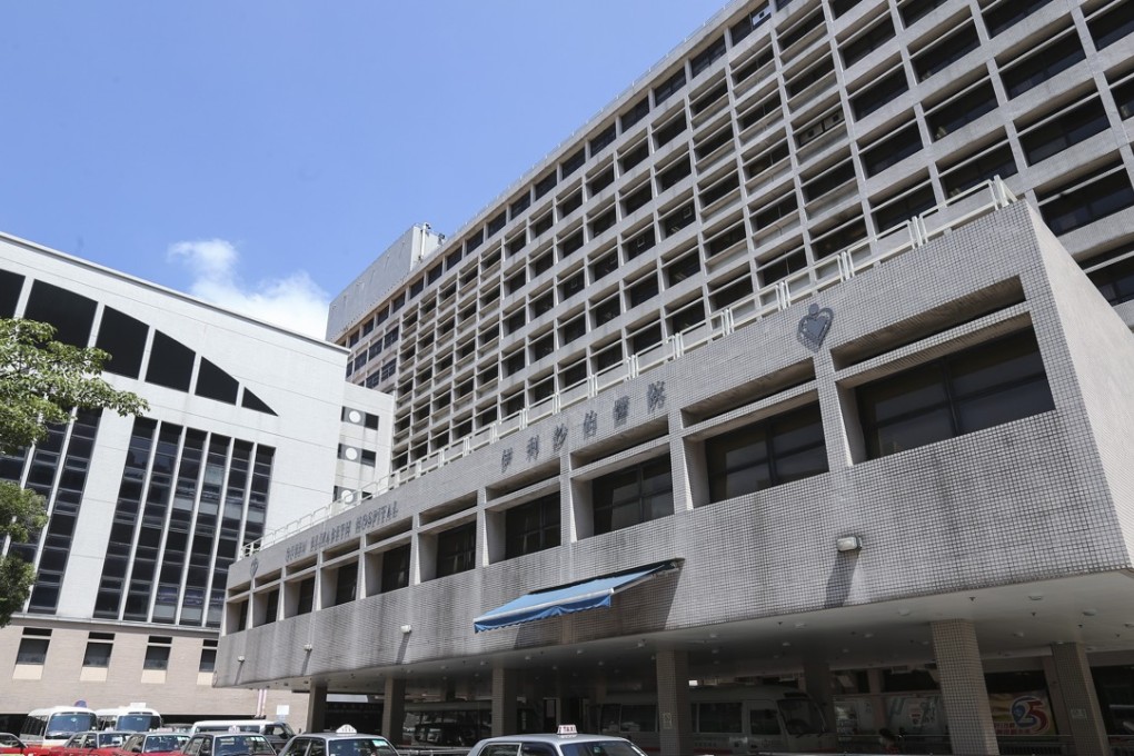 The pair were taken to Queen Elizabeth Hospital in Yau Ma Tei by ambulance. Photo: Dickson Lee